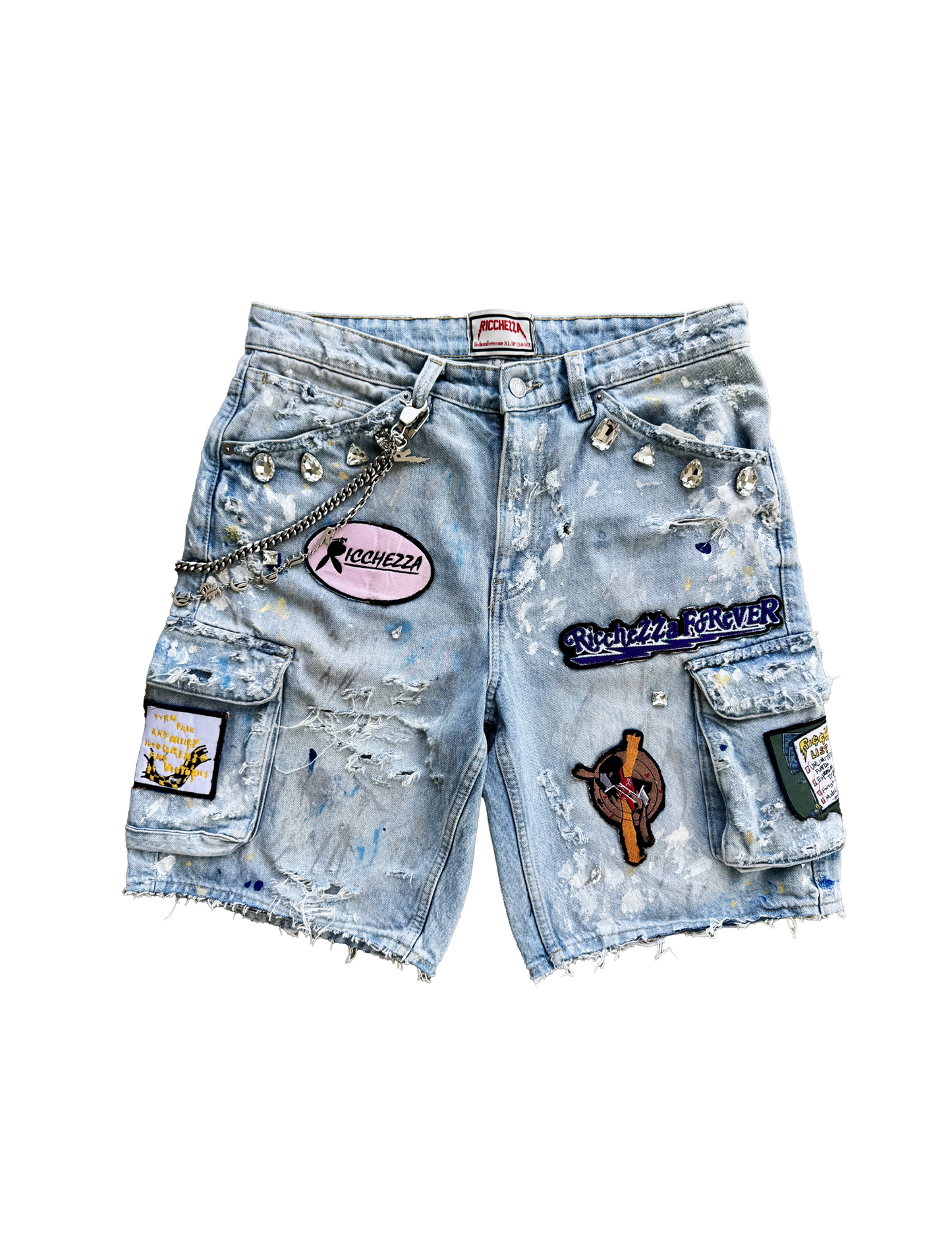 1of1 "Ricch List" Denim Cargo shorts