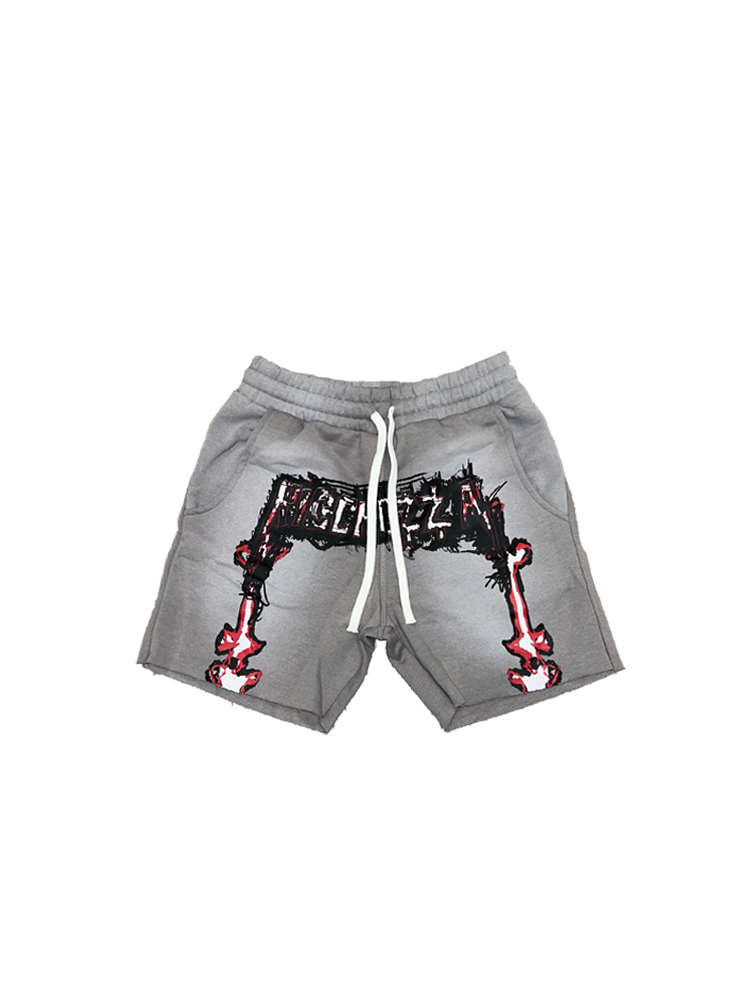Chezza Bonez Dyed SweatShorts (Grey)