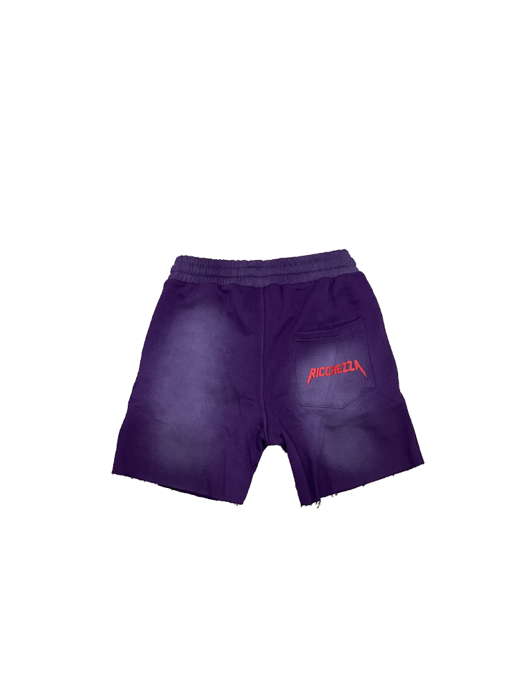 Chezza Bonez Dyed SweatShorts (Purple)