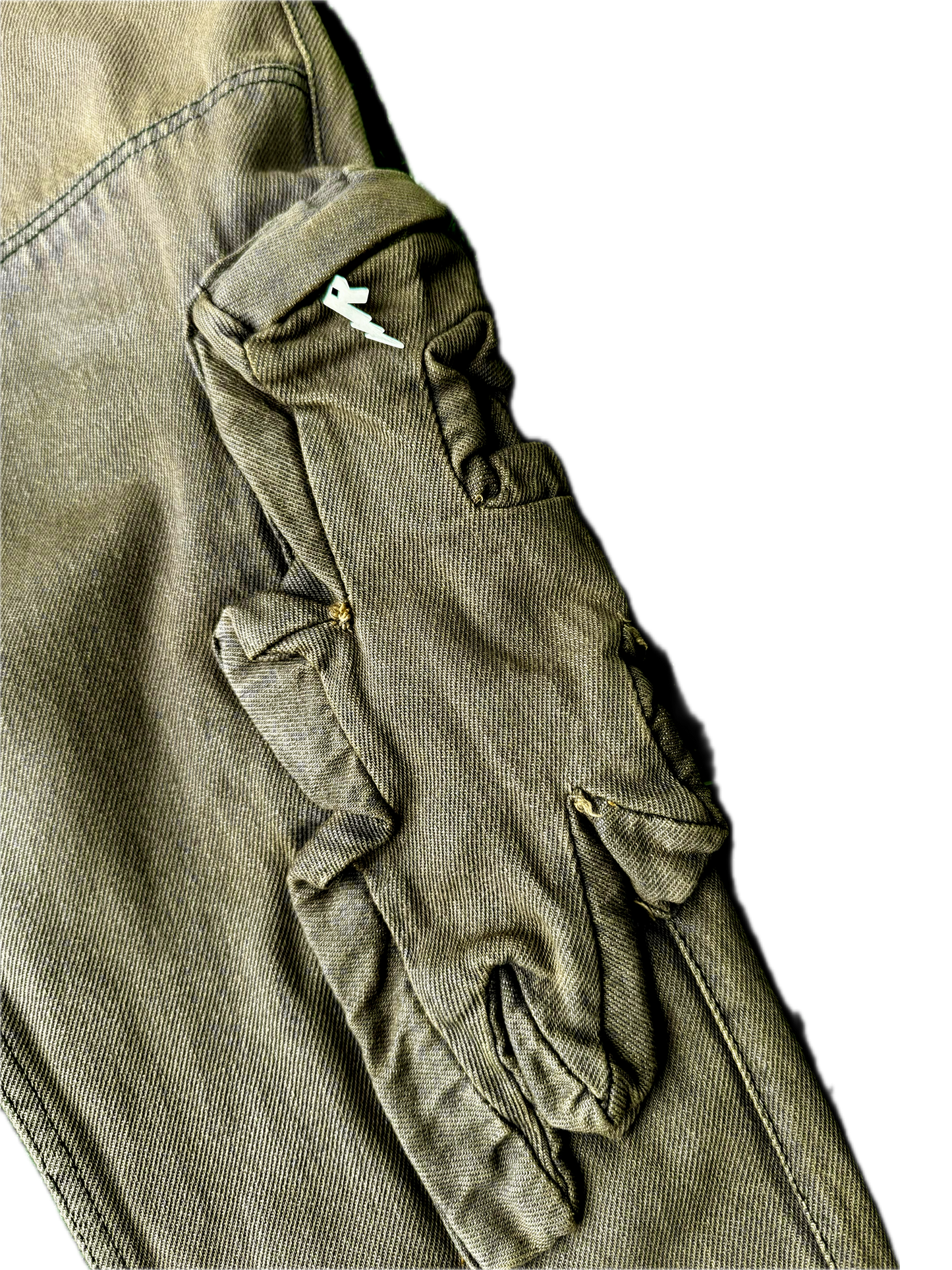 "Double R" Cargo Denim (Olive)