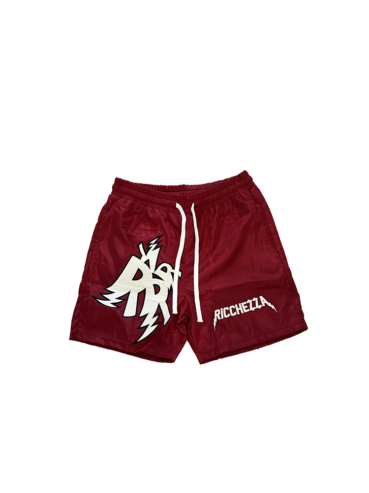 R'Blades Nylon Track Shorts (Burgundy)