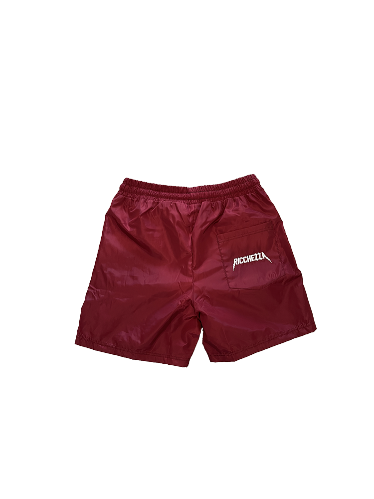 R'Blades Nylon Track Shorts (Burgundy)