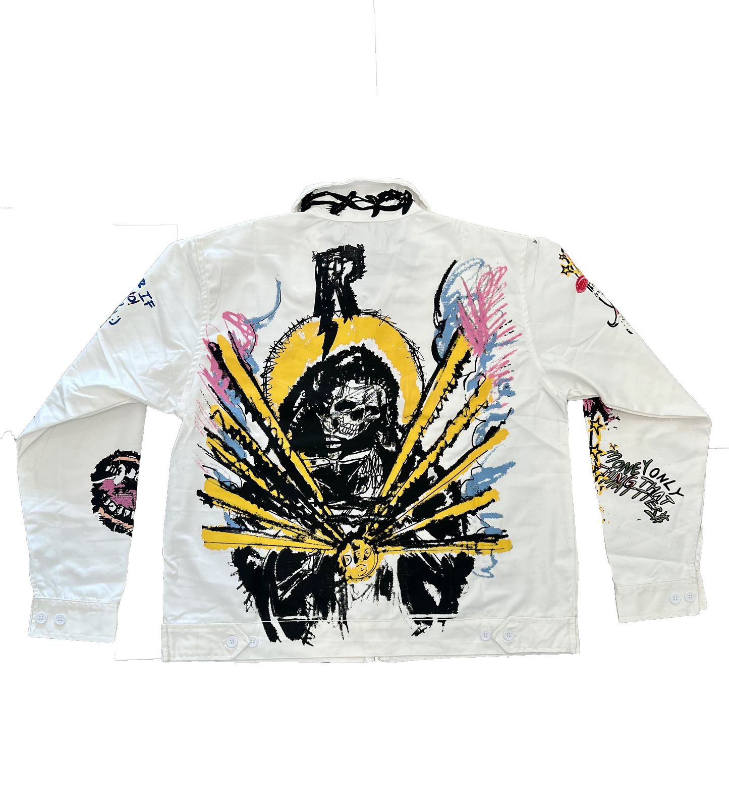 "Ricch Will Never Be DED Broke" Long Sleeve Zip Up Shirt