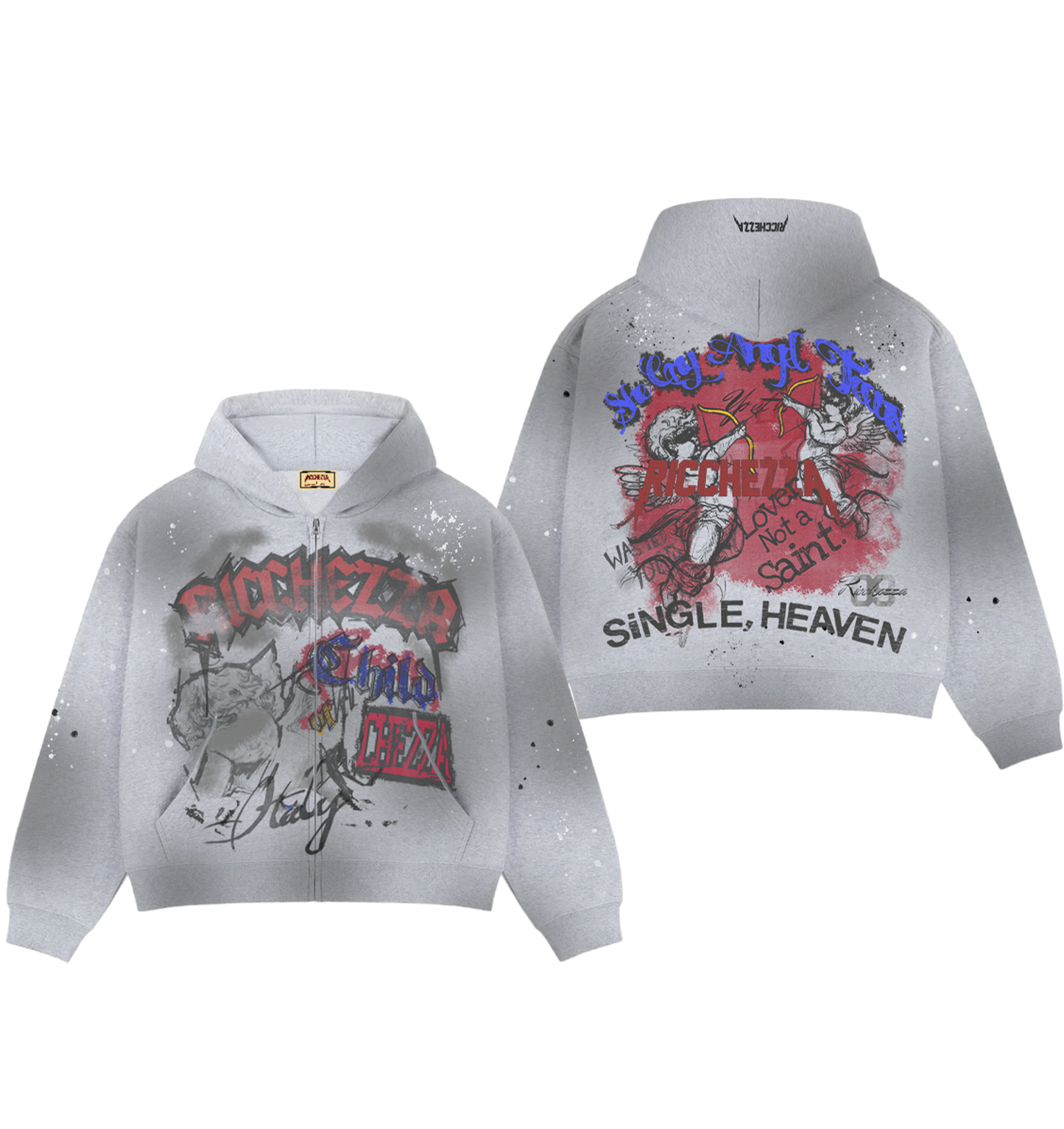 "Lover Not A Saint" ZipUp Hoodie