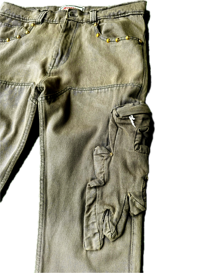 "Double R" Cargo Denim (Olive)