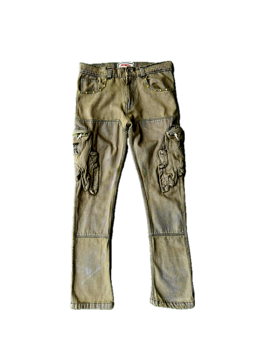"Double R" Cargo Denim (Olive)
