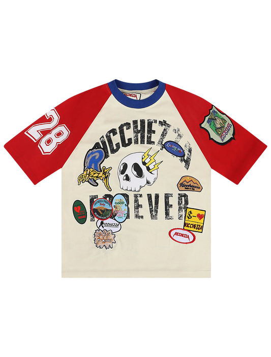 Ricchezza "Patched Up" Vintage Short Sleeve Tee