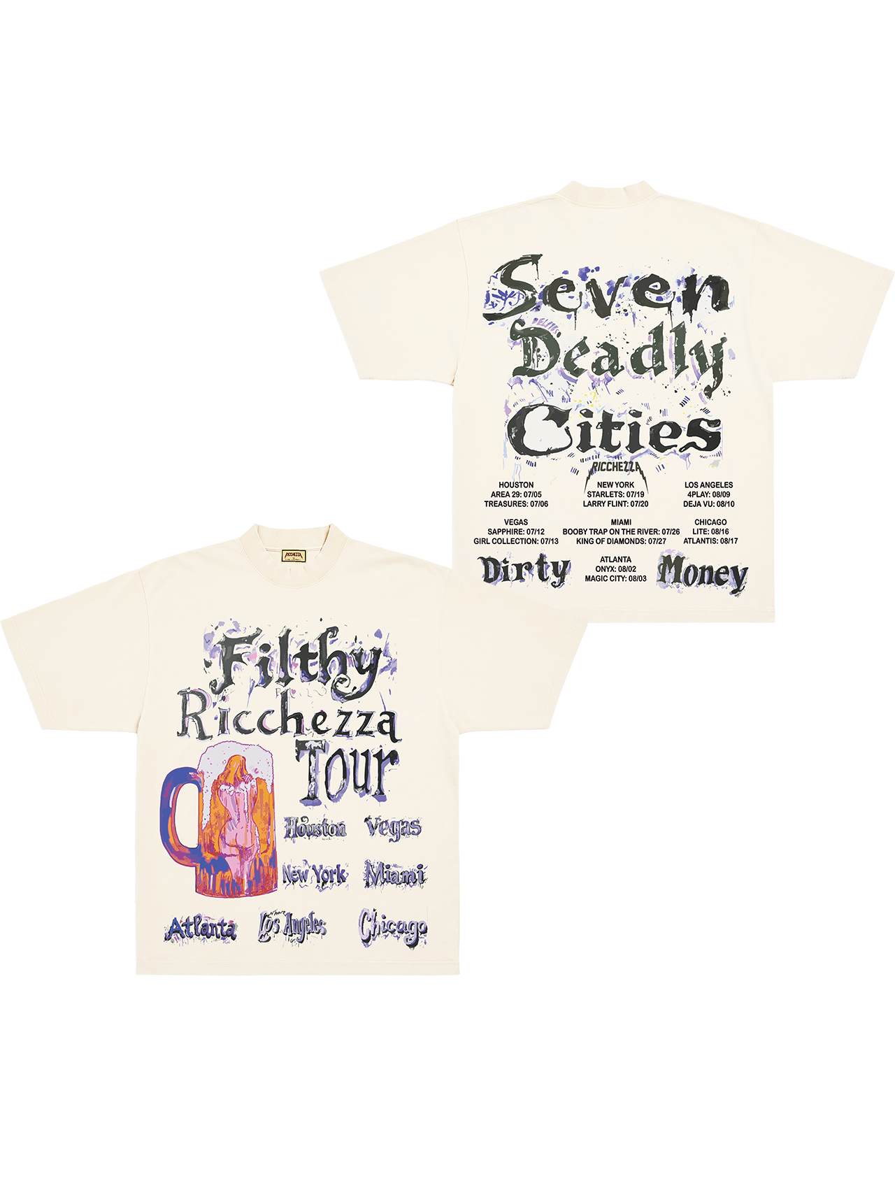 "Filthy Ricch Tour" Short Sleeve Tee