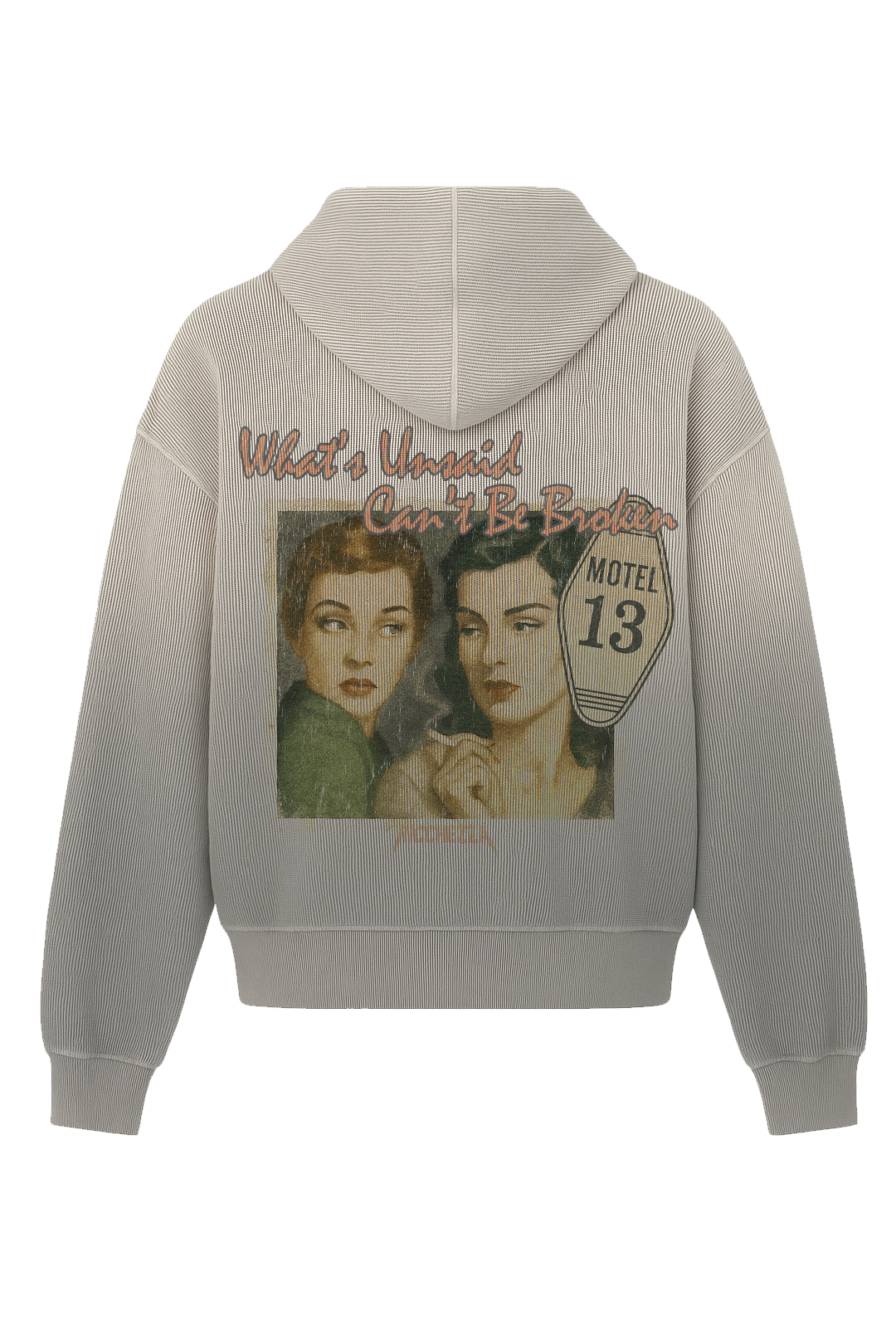 “Don't Kiss and Tell” Thermal Zip Up Hoodie