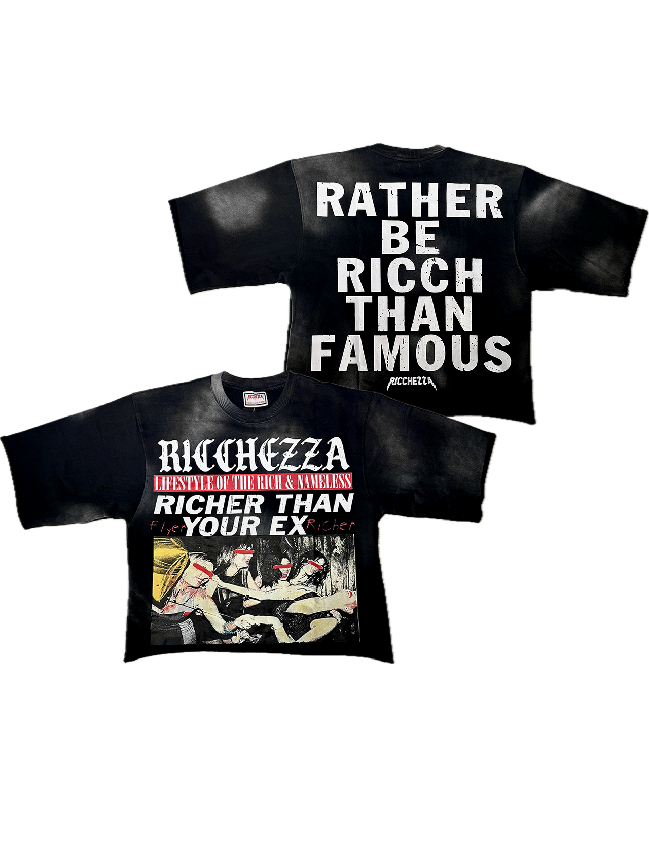 "Richer Than Your Ex" Oversized Terry Box Fit Tee