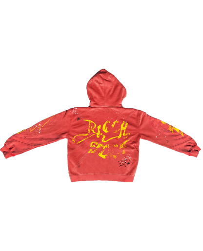 “Ricch Szn” Paneled Zip Up Hoodie