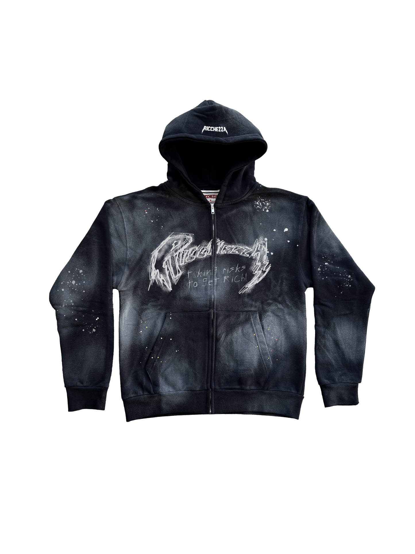 "Take Risks" Clouded ZipUp Hoodie