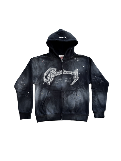 "Take Risks" Clouded ZipUp Hoodie