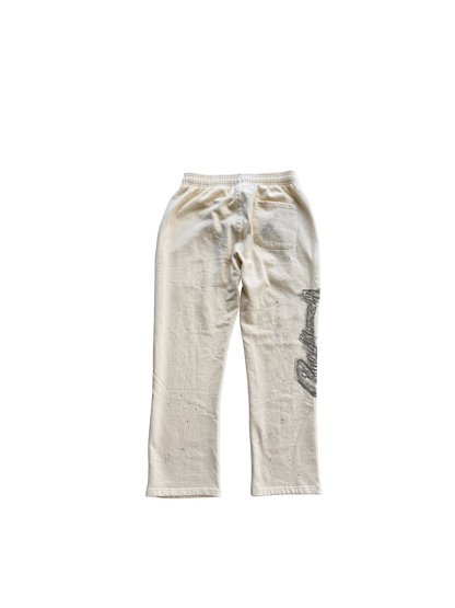 "Sanity" Sweat Pants (Cream)